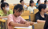 Học sinh thi đánh giá năng lực tuyển sinh vào lớp 6 tại Hà Nội năm 2025 Ảnh: HOA BAN 