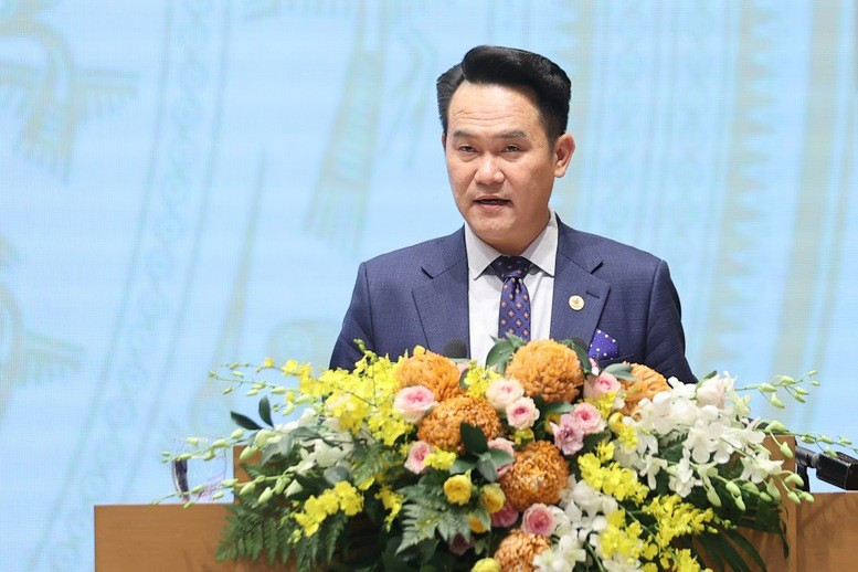 Chủ tịch Hội Doanh nhân Trẻ Việt Nam Đặng Hồng Anh. Ảnh: VGP/Nhật Bắc.