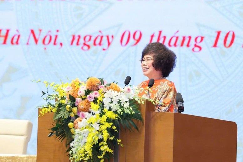 Bà Thái Hương - Chủ tịch Hội đồng Chiến lược Tập đoàn TH. Ảnh: VGP/Nhật Bắc.