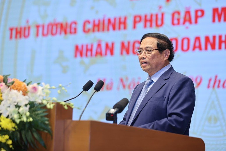 Thủ tướng Phạm Minh Chính phát biểu khai mạc Hội nghị. Ảnh: VGP/Nhật Bắc.