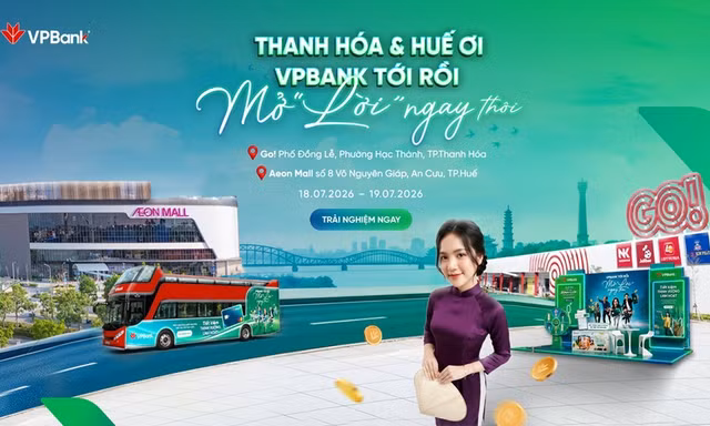 'VPBank tới rồi, mở lời ngay thôi' mang trải nghiệm tài chính đến Thanh Hóa và Huế