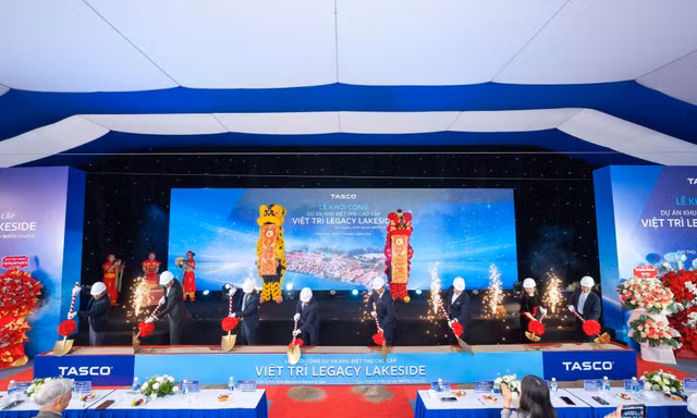 Tasco khởi công khu biệt thự cao cấp Việt Trì Legacy Lakeside tại Phú Thọ