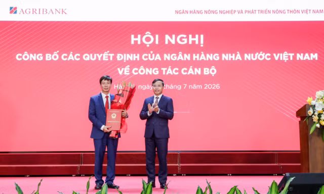 Agribank tổ chức Hội nghị công bố các quyết định của Ngân hàng Nhà nước về công tác cán bộ