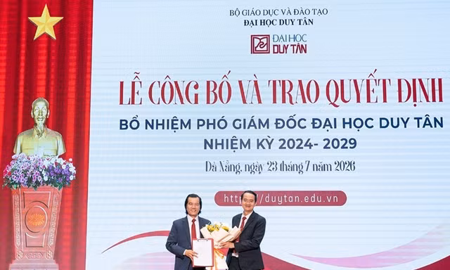 PGS.TS. Nguyễn Gia Như được bổ nhiệm chức Phó Giám đốc ĐH Duy Tân