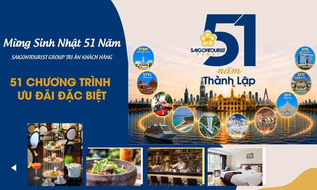 Saigontourist Group tri ân khách hàng 51 chương trình ưu đãi đặc biệt