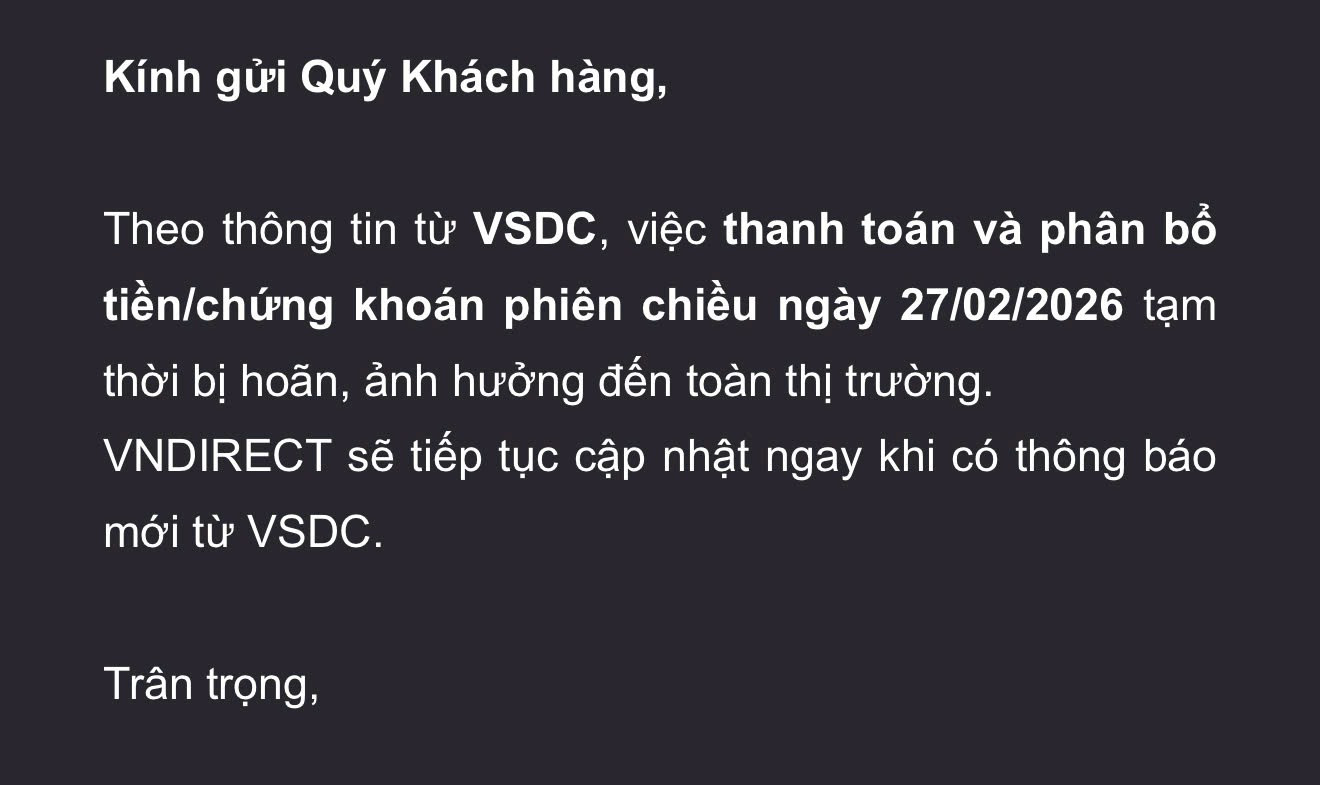 Chậm thanh toán giao dịch chứng khoán, cơ quan vận hành nói gì?