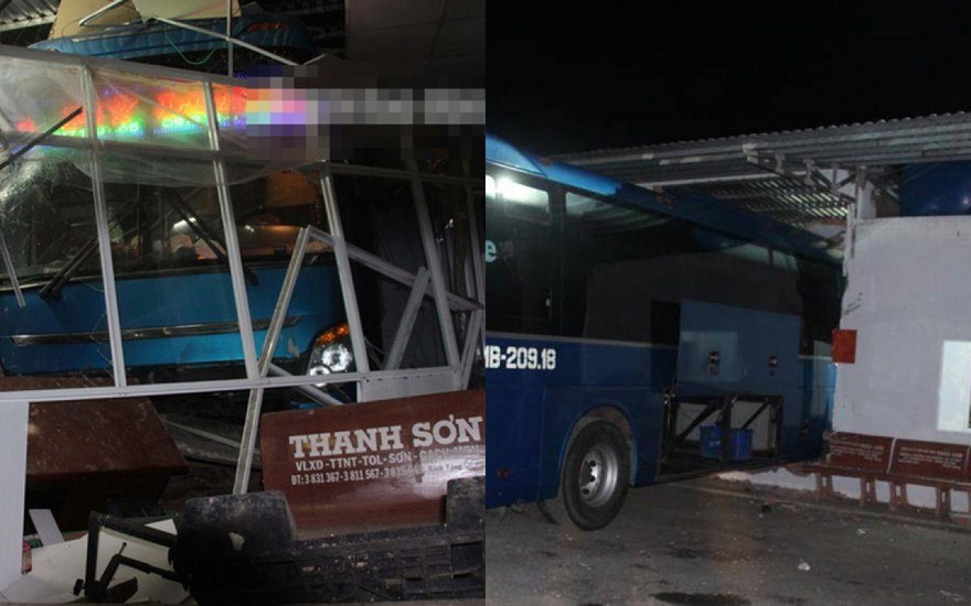 Ôtô khách tông 6 người tại bến xe ở Cà Mau