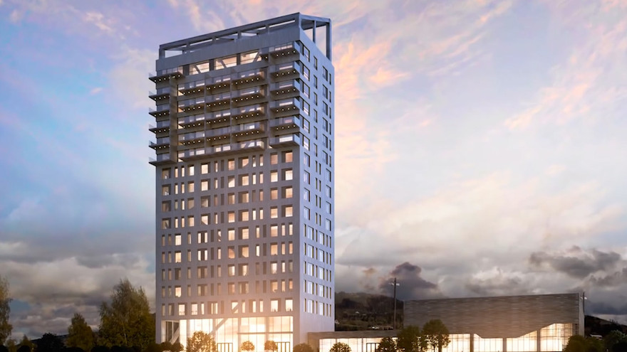 Chiêm ngưỡng tòa nhà 18 tầng bằng gỗ cao nhất thế giới