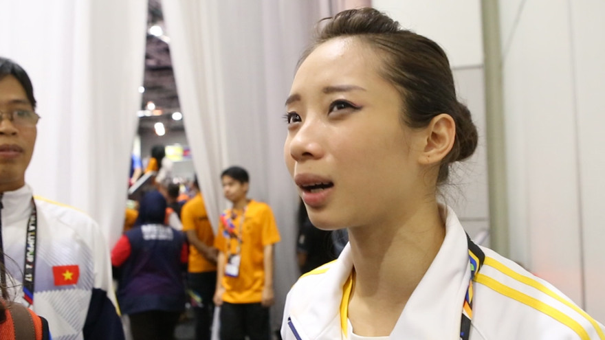 Võ sĩ Wushu Thuý Vi: 'Có mệt nữa thì em vẫn tiếp tục cố gắng'