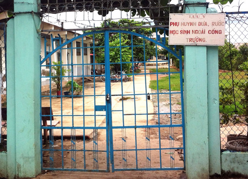 Trường tiểu học 5 Sông Đốc. Ảnh: Phúc Hưng.