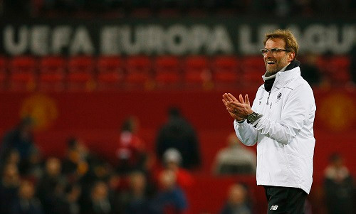 Klopp thành công vượt ải Old Trafford. Ảnh: Reuters. 