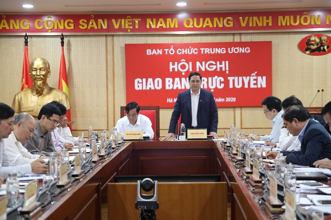 Trưởng Ban Tổ chức T.Ư Phạm Minh Chính (ảnh Xaydungdang)