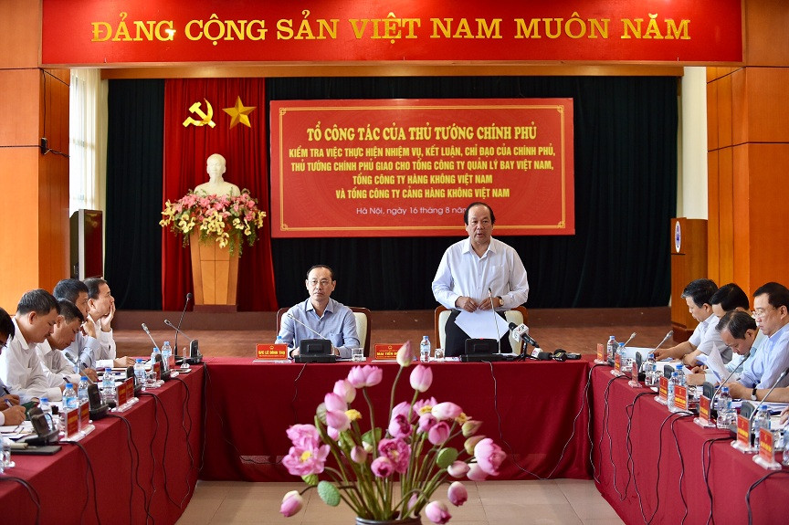 Tổ công tác của Thủ tướng kiểm tra việc thực hiện nhiệm vụ tại các đơn vị hàng không.