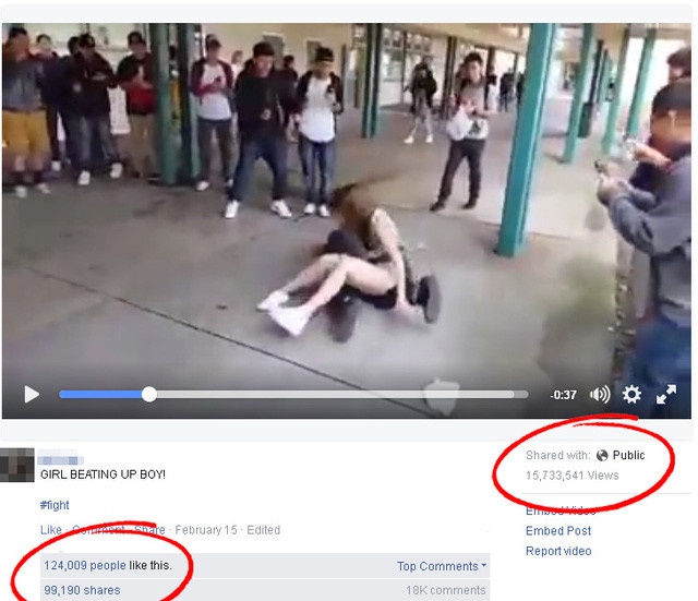 Clip nữ sinh hạ gục nam sinh xuất phát từ mâu thuẫn trên mạng xã hội thu hút sự quan tâm đáng kể.