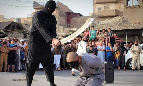 IS công khai hành quyết dân thường trên đường phố tại những nơi chúng chiếm đóng. Ảnh minh họa: farhangnews