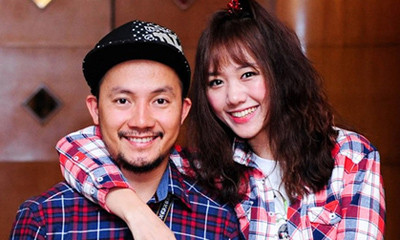 Tiến Đạt và Hari Won thuở còn mặn nồng.