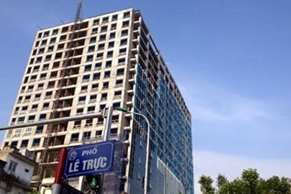 Việc xử lý công trình 8B Lê Trực hết sức chậm trễ dù Thủ tướng đã nhiều lần chỉ đạo
