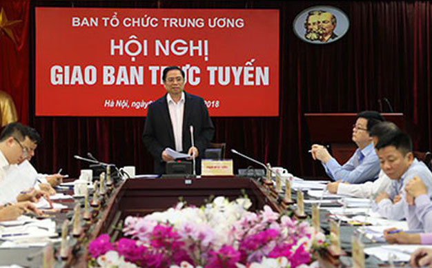 Giao ban trực tuyến ngành xây dựng Đảng (ảnh minh họa)