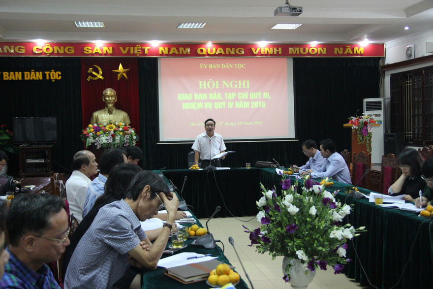 Hội nghị giao ban Báo chí Quý IV của Uỷ ban Dân tộc