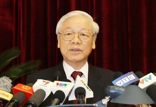 Tổng Bí thư phát biểu khai mạc Hội nghị. Ảnh: TTXVN.