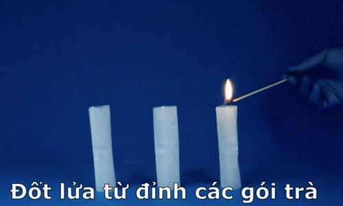 Làm thế nào để 'phóng tên lửa' từ túi trà?