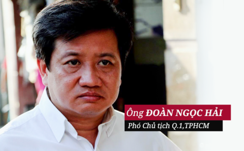 Cuộc đối thoại của ông Đoàn Ngọc Hải với cư dân ở chung cư sắp sập