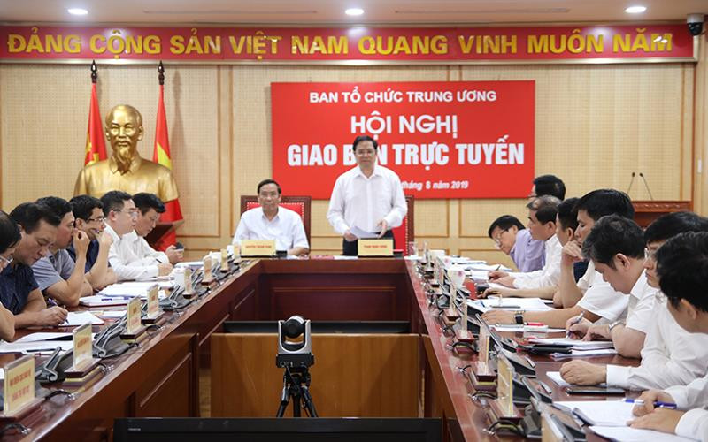 Hội nghị giao ban Ngành Tổ chức xây dựng Đảng (ảnh BTC)