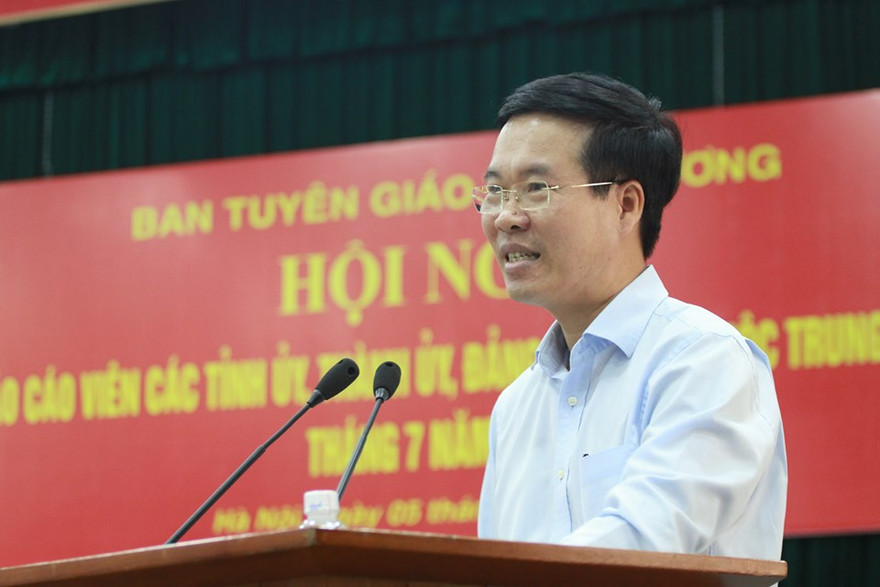 Ông Võ Văn Thưởng, Trưởng Ban Tuyên giáo T.Ư