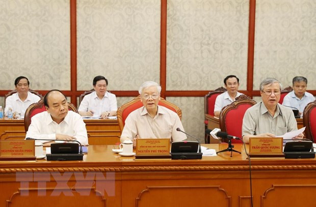 Tổng Bí thư, Chủ tịch nước Nguyễn Phú Trọng chủ trì họp Bộ Chính trị