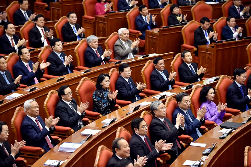 Bế mạc Hội nghị T.Ư 7 (ảnh N.B)