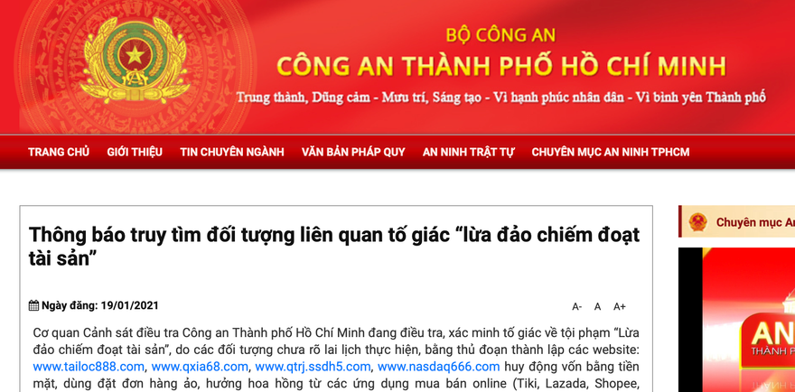 Nghi án lừa đảo huy động vốn qua ứng dụng mua bán online