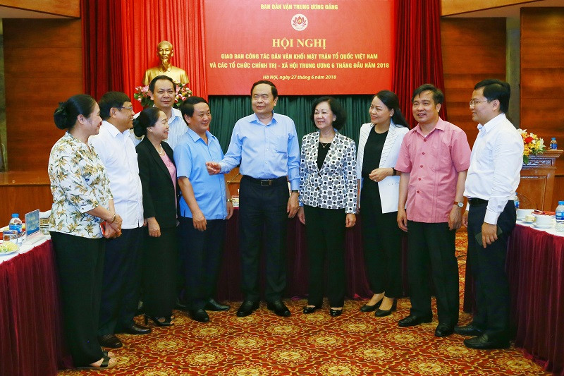 Các đại biểu tham dự Hội nghị do Ban Dân vận tổ chức (ảnh Q.V)