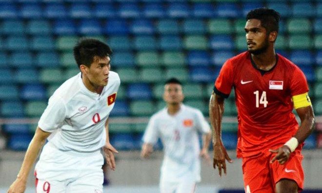 Công Vinh có thêm một trận đấu hiệu quả khi ghi bàn thắng khai thông thế bế tắc cho ĐTVN. Ảnh: Nguyễn Đăng