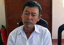 Đại tá dỏm bị bắt. Ảnh: Hồ Nam