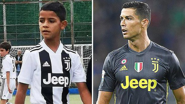 'Ronaldo con' lập siêu phẩm trong màu áo của U9 Juventus