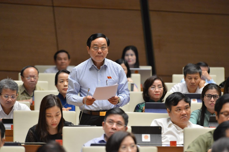 Đại biểu Hoàng Đức Thắng (Quảng Trị). Ảnh: Nhật Minh