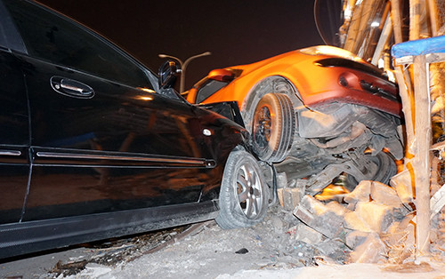 Hiện trường vụ tai nạn. Ảnh: Nguyệt Triều