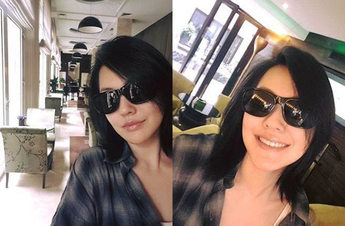 Từ Hy Đệ khoe ảnh ở Hà Nội.