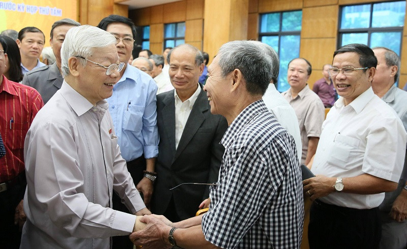 Tổng Bí thư, Chủ tịch nước tiếp xúc cử tri (ảnh Như Ý)