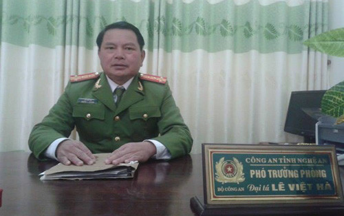 Đái tá Lê Việt Hà. Ảnh: Hải Bình.