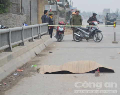 Hiện trường vụ việc.