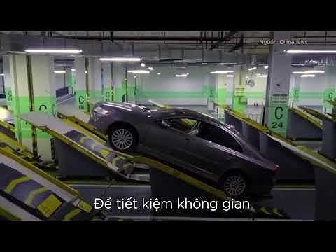 Bãi đỗ xe nghiêng 30 độ tại Trung Quốc