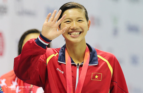 Ánh Viên sẽ được thầy đưa đi chúc Tết người thân ở Mỹ sau đó lao vào tập luyện. Ảnh: Đức Đồng.