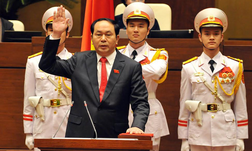 Tân Chủ tịch nước Trần Đại Quang. Ảnh: Như Ý