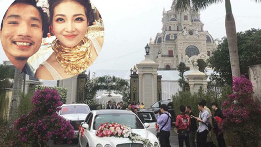 Đám cưới siêu khủng ở Nam Định: Bố mẹ cho 200 cây vàng, 2 sổ đỏ