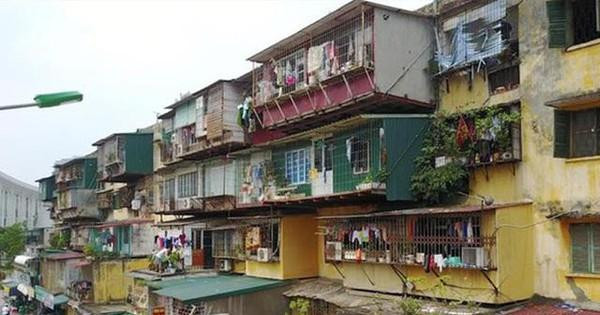 Chung cư cũ trên địa bàn Thành phố Hà Nội