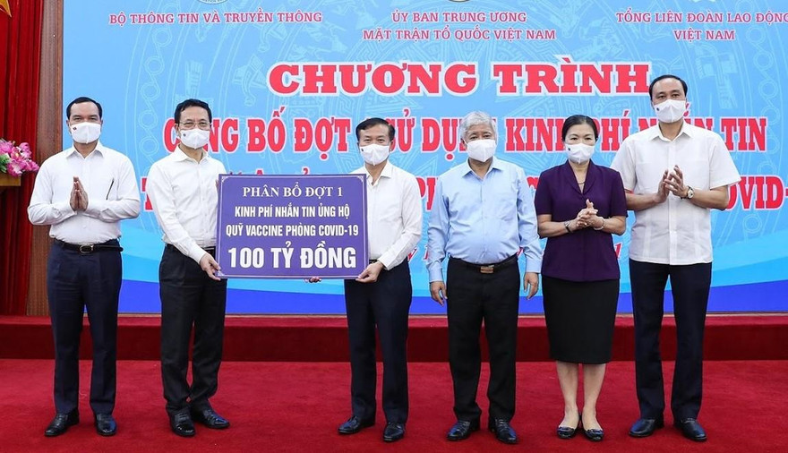 Phân bổ 100 tỷ đồng cho Qũy vắc xin phòng COVID-19