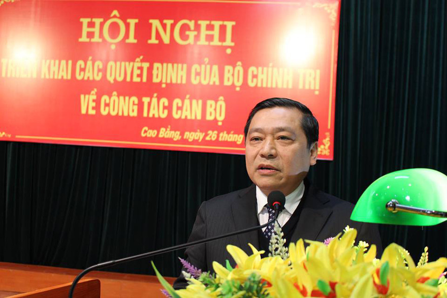 Ông Lại Xuân Môn giữ chức Bí thư Tỉnh ủy Cao Bằng nhiệm kỳ 2015-2020.