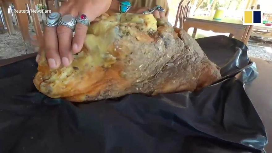 Vật thể bí ẩn trên bãi biển, nghi 'cục nôn' của cá voi trị giá 11,6 tỷ đồng