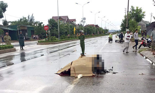 Hiện trường vụ tai nạn. Ảnh: Đức Hùng